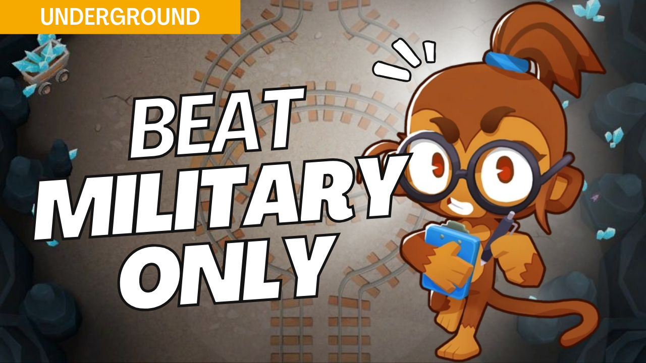 Master Military Only on Underground with this specialized approach. Underground’s confined paths make military tower positioning essential, and this guide provides optimized setups to secure victory with only military towers.