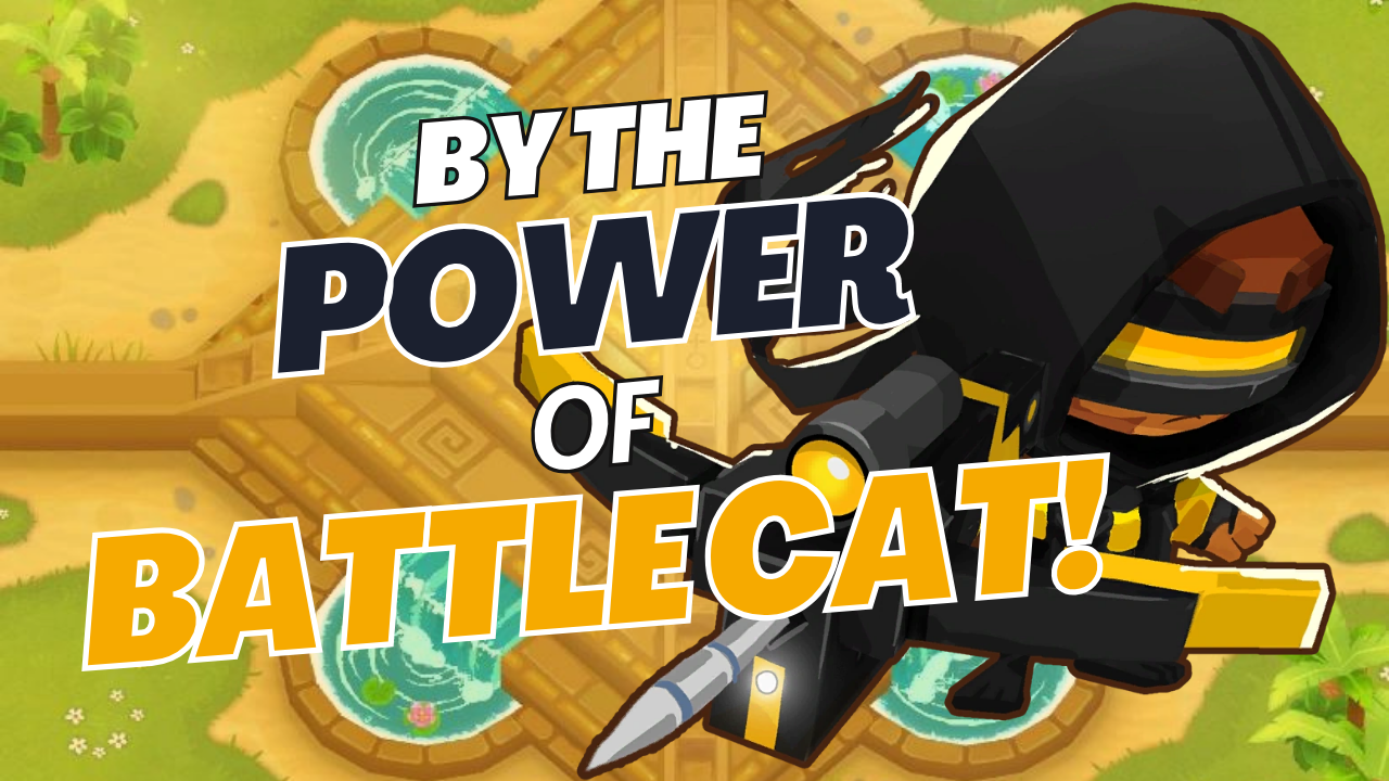 "Harness the might of Battle Cat! Master its power to eliminate Camo Bloons, nullify immunities, and dominate Bloon waves in Bloons TD 6.