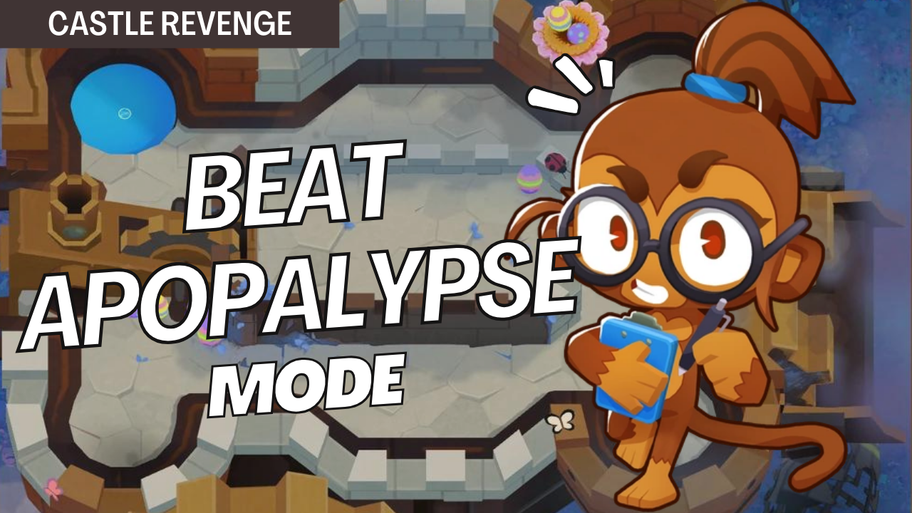 Survive Apopalypse on Castle Revenge with this efficient strategy. The nonstop bloon waves in Apopalypse mode demand precise tower placements, and this guide offers key strategies to manage continuous bloon pressure on Castle Revenge.