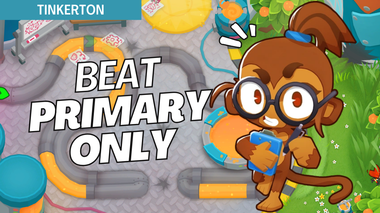 Win Primary Only on Tinkerton using only primary towers. The narrow paths and complex layout make tower choice and positioning crucial, and this guide offers optimized setups to handle each wave effectively with primary towers.