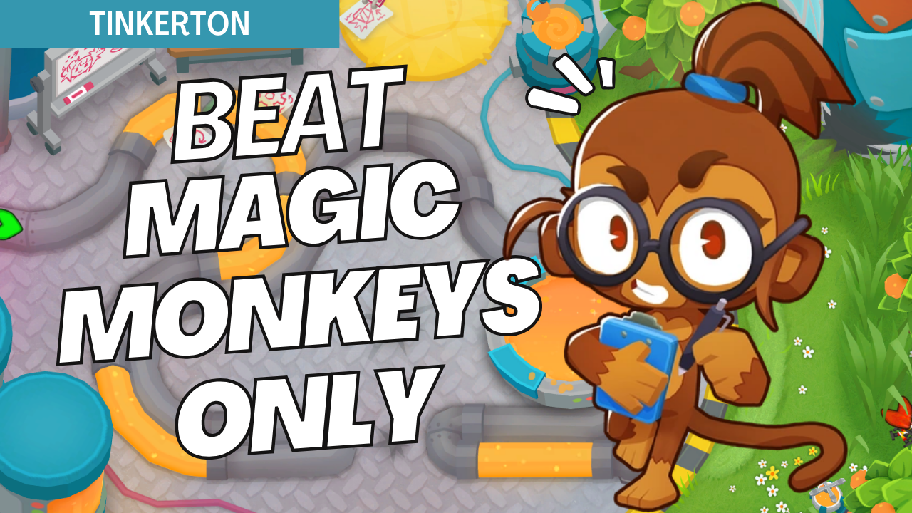 Beat Magic Monkeys Only on Tinkerton with carefully positioned magic towers. The narrow paths of Tinkerton make tower positioning critical, and this guide provides key strategies to handle each wave effectively with magic towers.