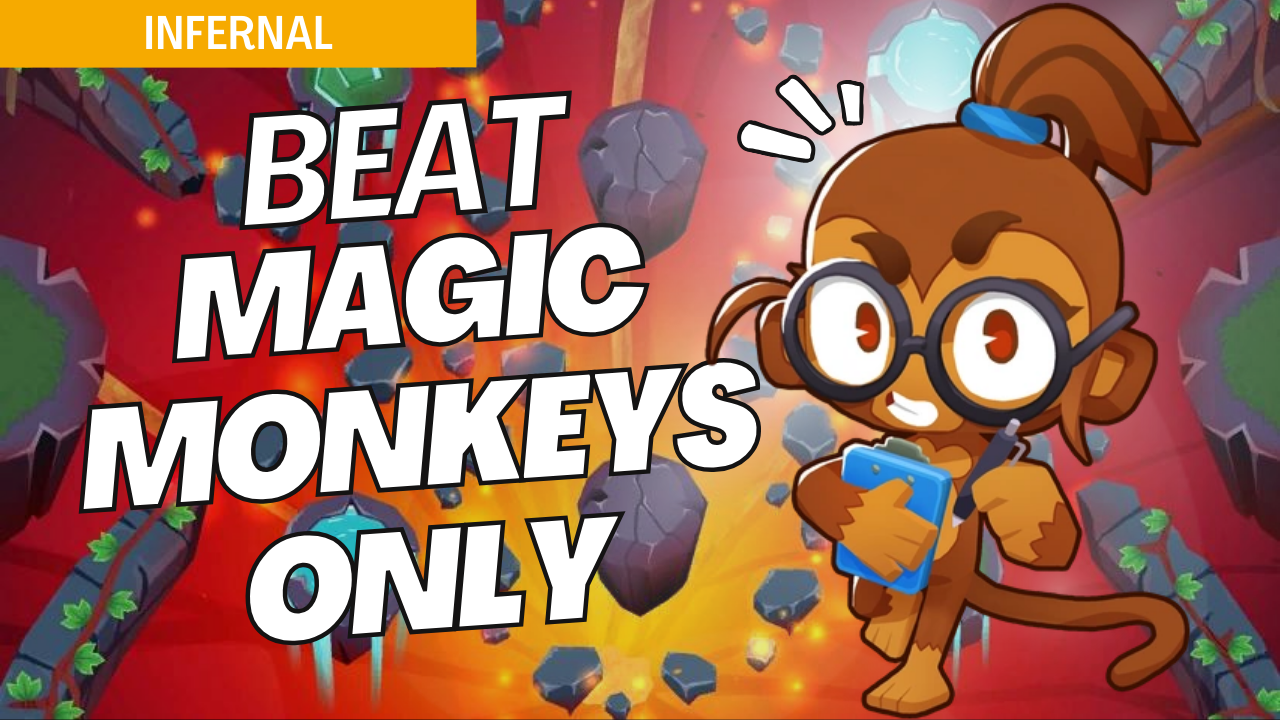 Beat Magic Monkeys Only on Infernal with carefully positioned magic towers. Infernal’s split paths make tower positioning critical, and this guide offers key strategies to handle each wave effectively with magic towers.