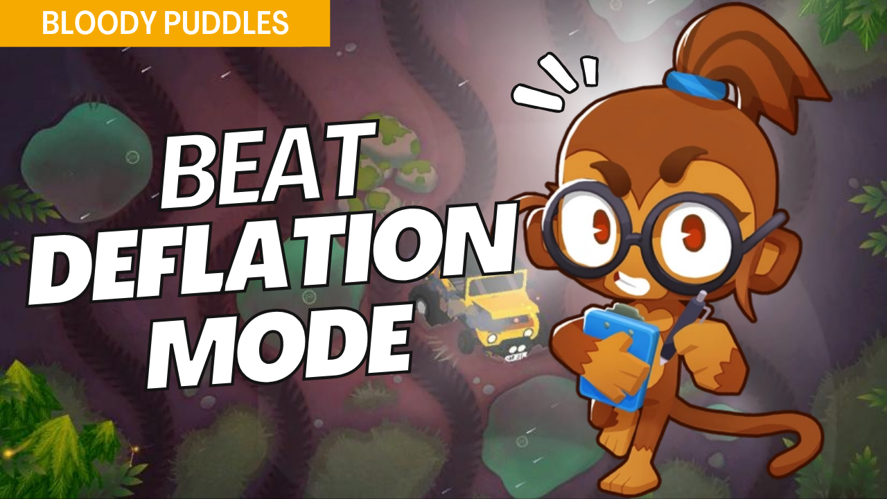Master Deflation on Bloody Puddles by maximizing limited starting cash. This guide provides essential tower placements to manage bloon waves without extra income, ensuring a solid defense in Deflation mode on Bloody Puddles.