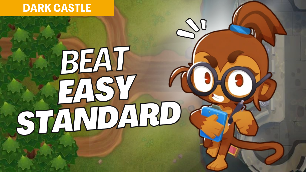 Conquer Easy mode on Dark Castle with this foundational setup. Dark Castle’s winding paths require strategic tower placements to handle bloon waves effectively. Use this guide to build a reliable defense and clear the map with ease.