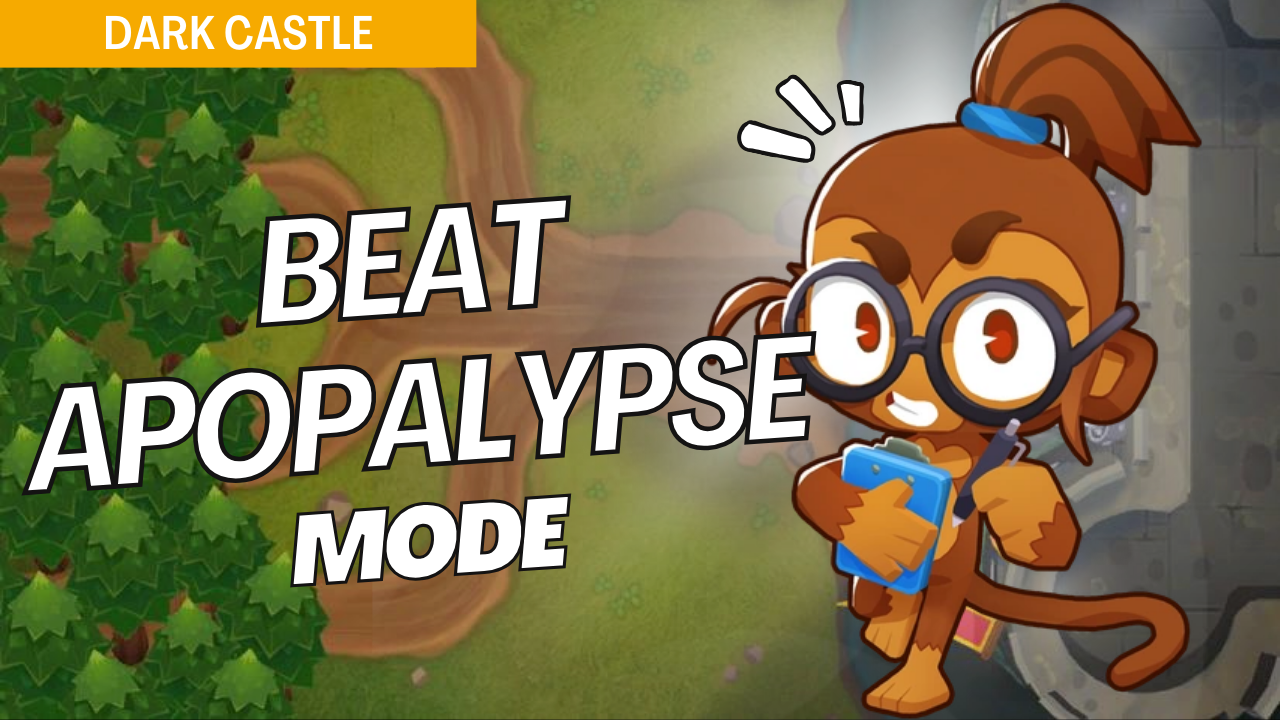 Survive Apopalypse on Dark Castle with this high-efficiency strategy. The nonstop bloon waves in Apopalypse mode make precise tower placements essential, and this guide provides setups to handle continuous bloon pressure on Dark Castle.
