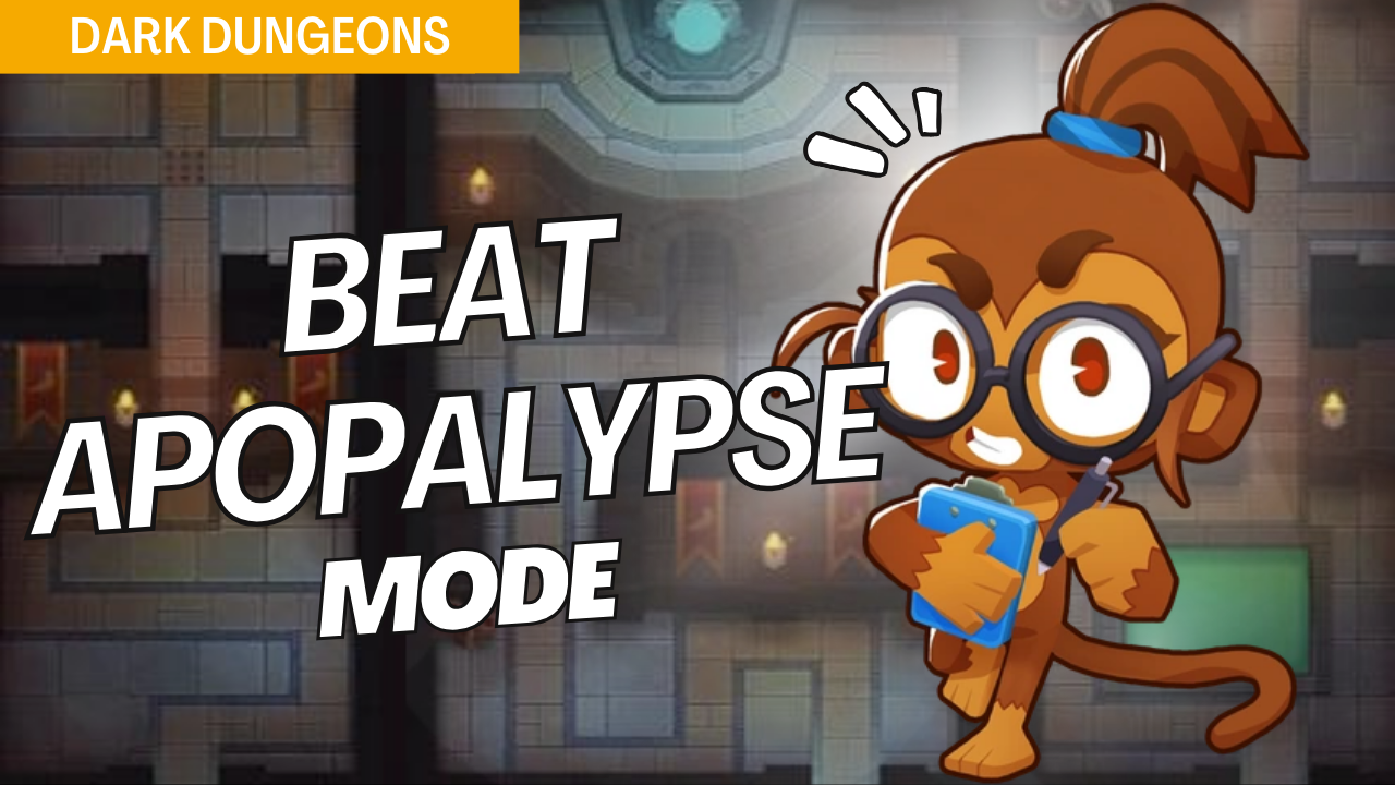 Survive Apopalypse on Dark Dungeons with this high-efficiency strategy. The nonstop bloon waves in Apopalypse mode make tower placements essential, and this guide provides effective setups to handle continuous bloon pressure on Dark Dungeons.