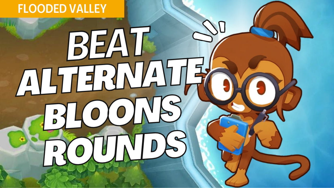 Master Alternate Bloons Rounds on Flooded Valley with this balanced approach. The variety of bloon types requires versatile defenses, and this guide offers optimized setups to manage each wave effectively on Flooded Valley.