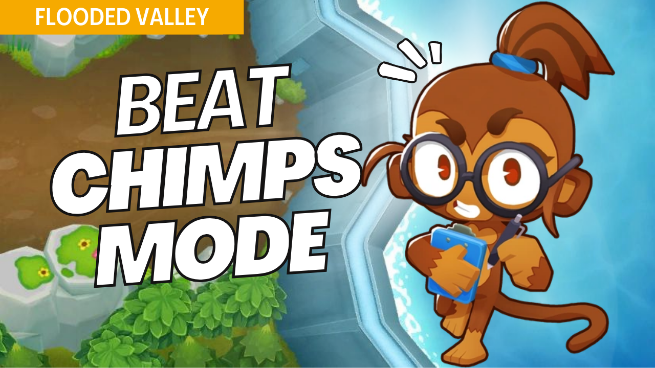 Win CHIMPS on Flooded Valley with this all-or-nothing strategy. No continues, extra lives, or income make each decision critical in CHIMPS mode. This guide provides exact placements and upgrades to tackle each wave, ensuring victory on Flooded Valley in CHIMPS mode.