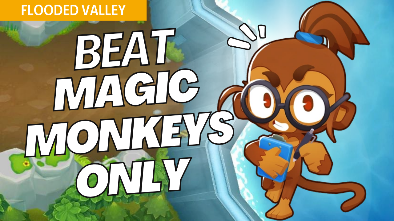 Beat Magic Monkeys Only on Flooded Valley with carefully positioned magic towers. Flooded Valley’s water-centric paths make tower positioning crucial, and this guide provides strategies to control each wave using magic towers.