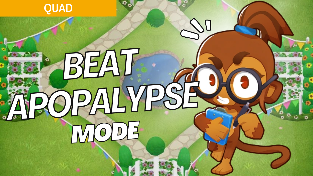 Survive Apopalypse on Quad with this high-efficiency strategy. The nonstop bloon waves in Apopalypse mode make tower placements crucial, and this guide provides setups to handle continuous bloon pressure on Quad.
