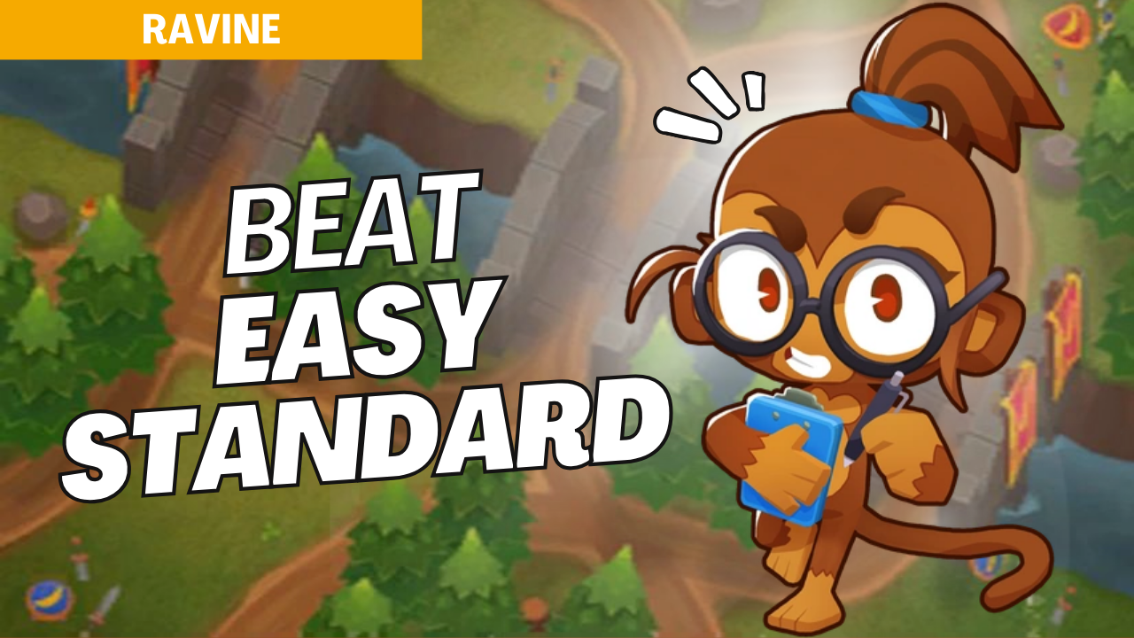 Conquer Easy mode on Ravine with this foundational setup. Ravine’s winding paths and obstacles require careful tower placements to manage bloon waves effectively. Use this guide to build a reliable defense and complete the map with ease.