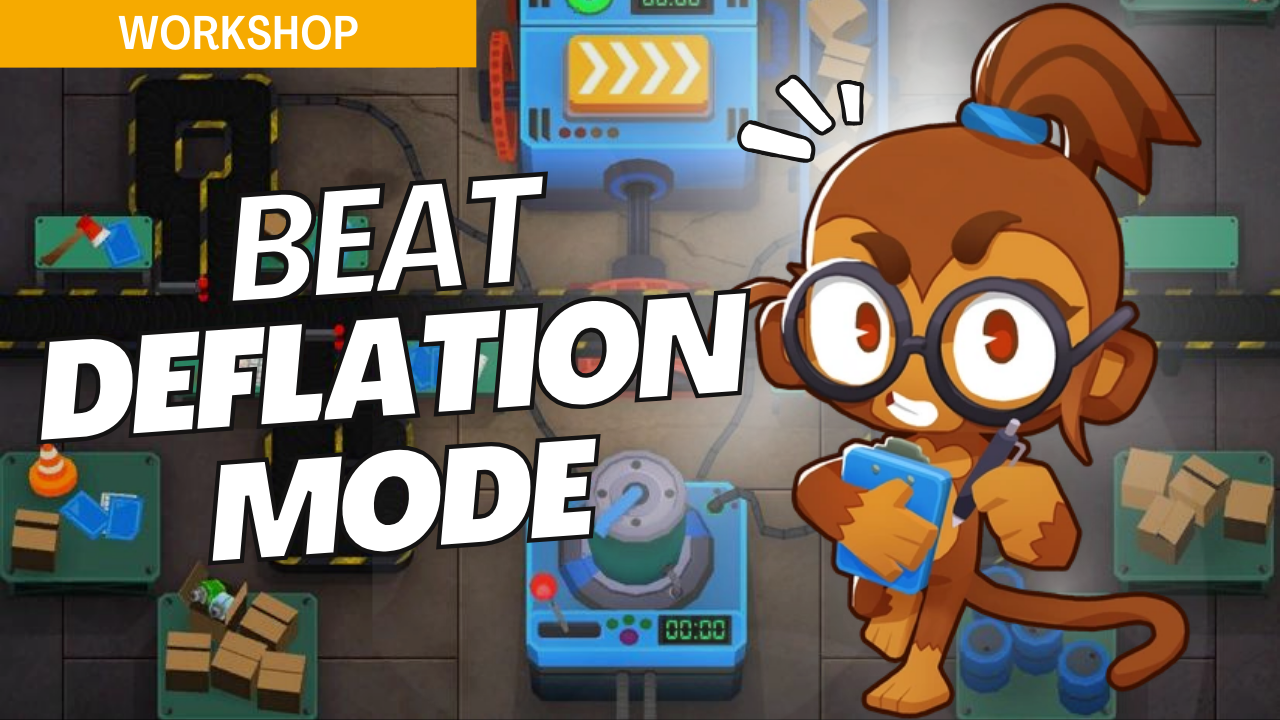 Master Deflation on Workshop by maximizing limited starting cash. This guide provides essential tower placements to handle all bloon waves without additional income, ensuring a stable defense throughout Deflation mode on Workshop.