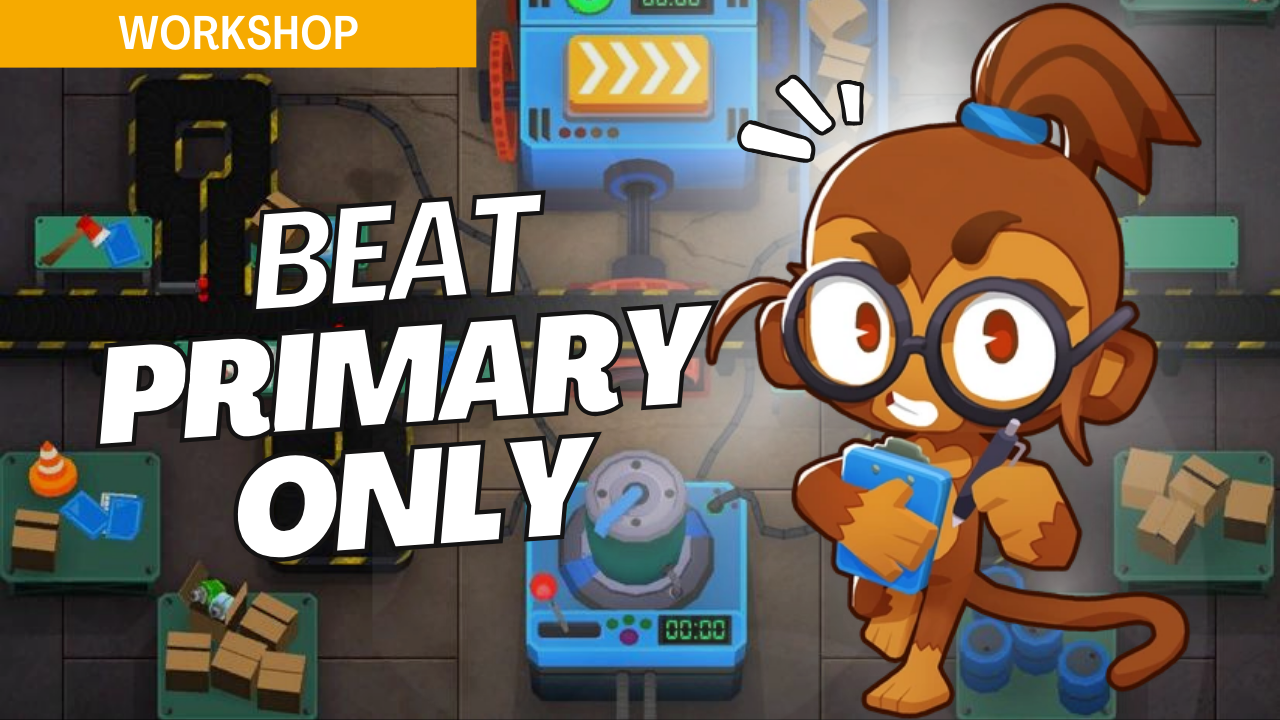 Win Primary Only on Workshop using only primary towers. The unique rotating paths make tower choice and positioning crucial, and this guide offers optimized setups to handle each wave effectively with primary towers.