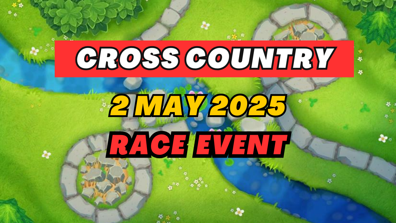 Check the guide video on how to beat the BTD6 Race Event titled “Cross Country” dated May 2, 2025!