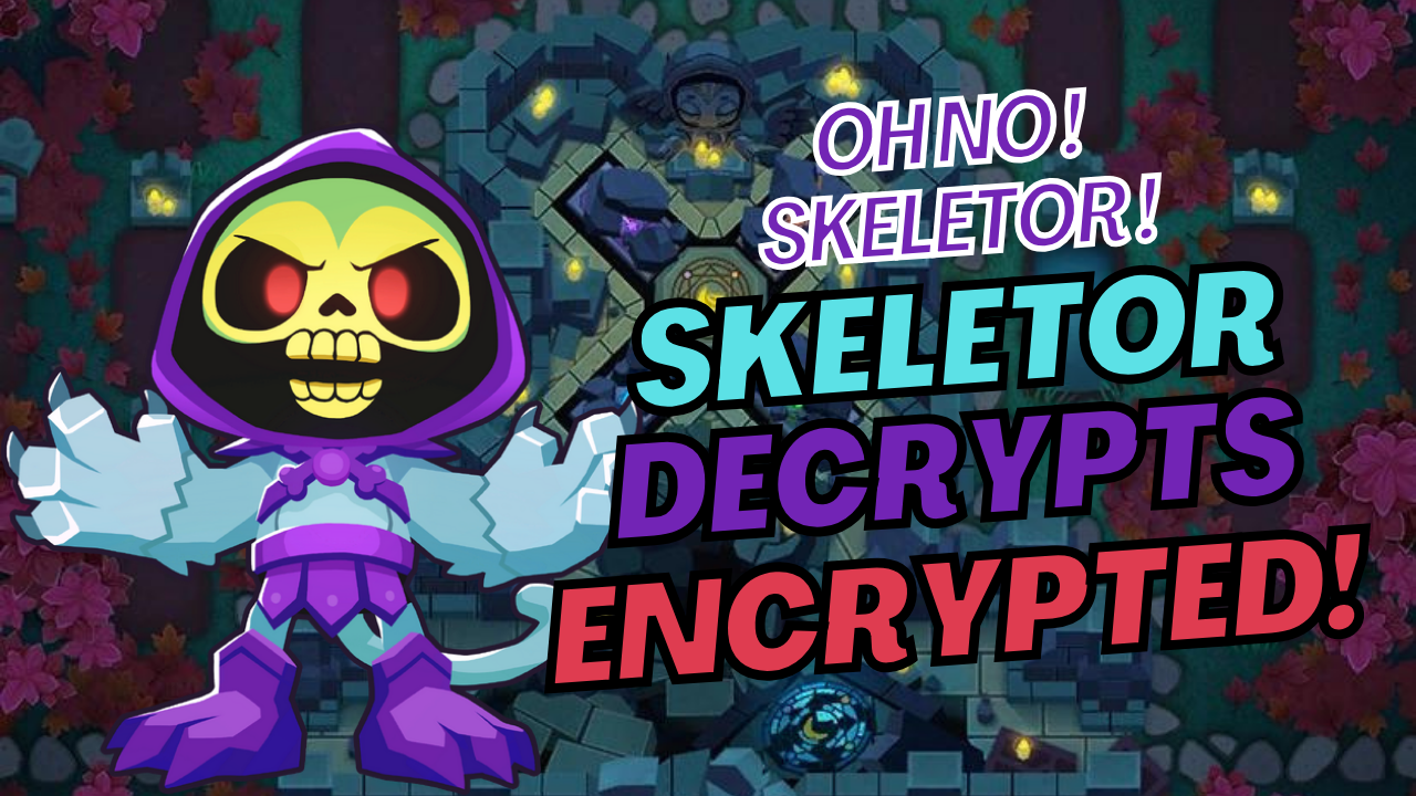 Easy strategy for completing Skeletor Decrypts Encrypted in BTD6’s v51 Tales update. No Monkey Knowledge required. Simple Magic-only walkthrough.