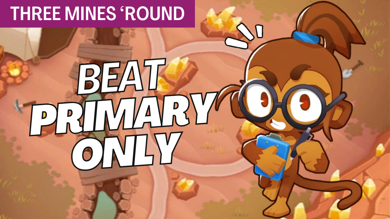Win Primary Only on the new Three Mines ’Round map easily with this simple Quincy + Dart Monkey strategy in BTD6.