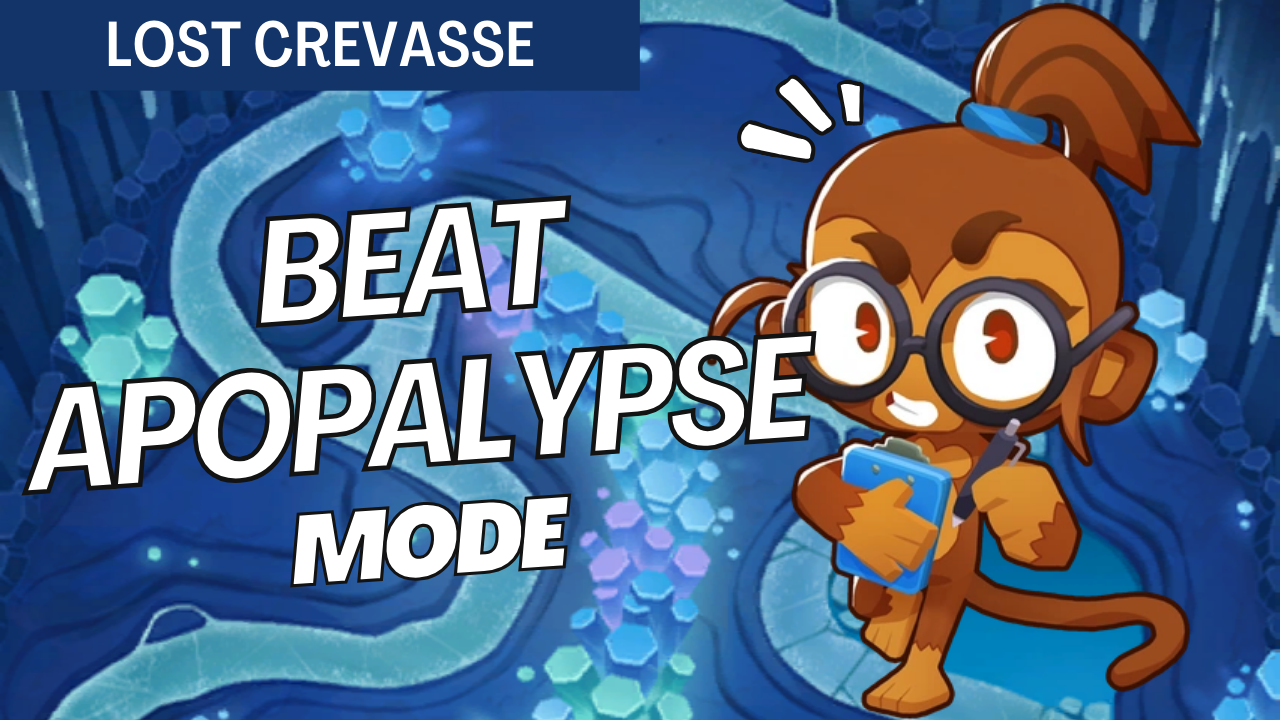 Beat Lost Crevasse in Medium Apopalypse mode using Sauda, Druids, Monkey Aces, and Alchemists. Step-by-step strategy for easy victory.