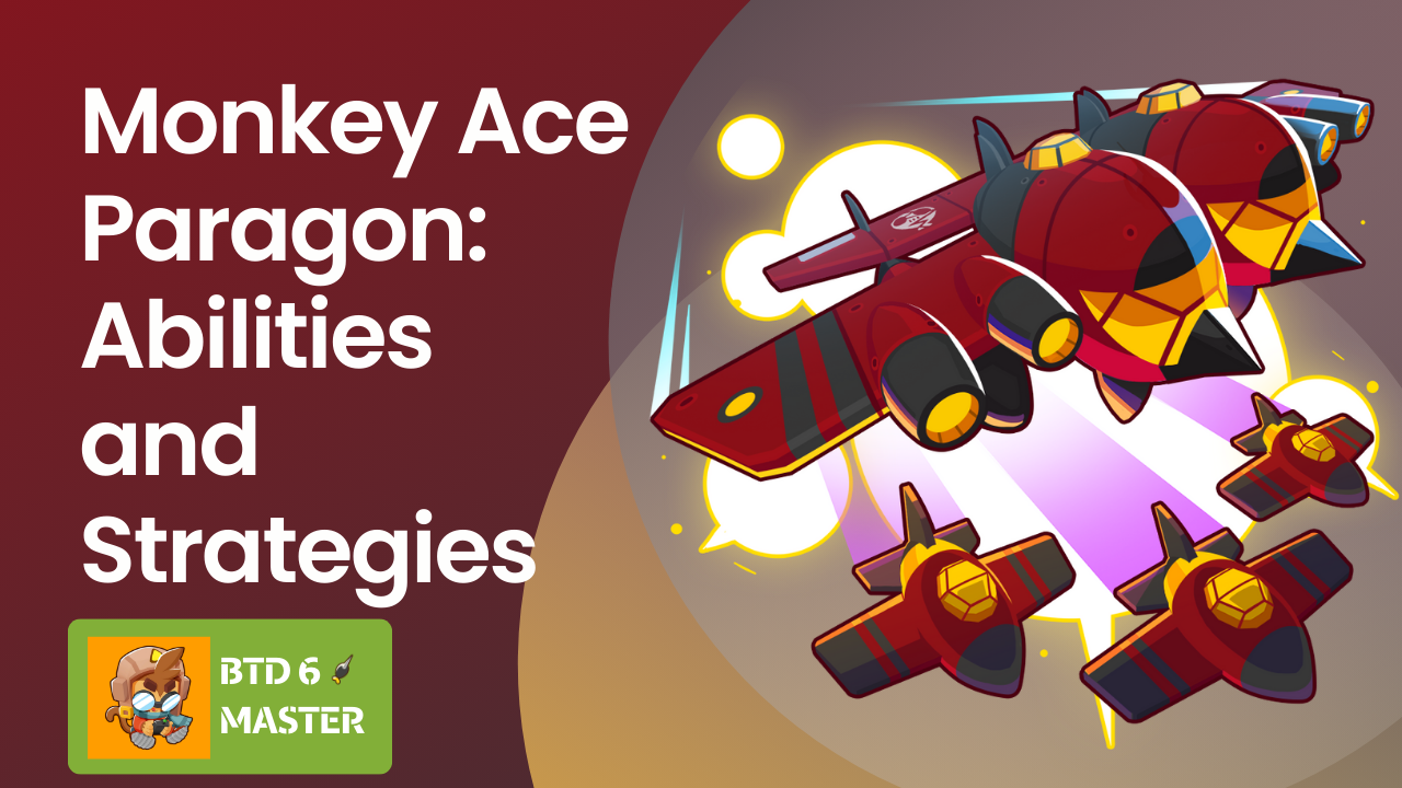 A complete guide to the Monkey Ace Paragon (Goliath Doomship) in Bloons TD 6, detailing abilities, strategies, placement tips, and optimization for boss fights and high-round gameplay.