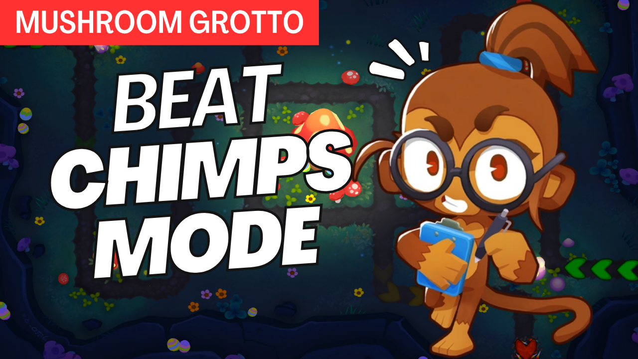 CHIMPS on Mushroom Grotto is extreme! Learn how to control darkness, optimize every tower placement, and secure a clean black border win!