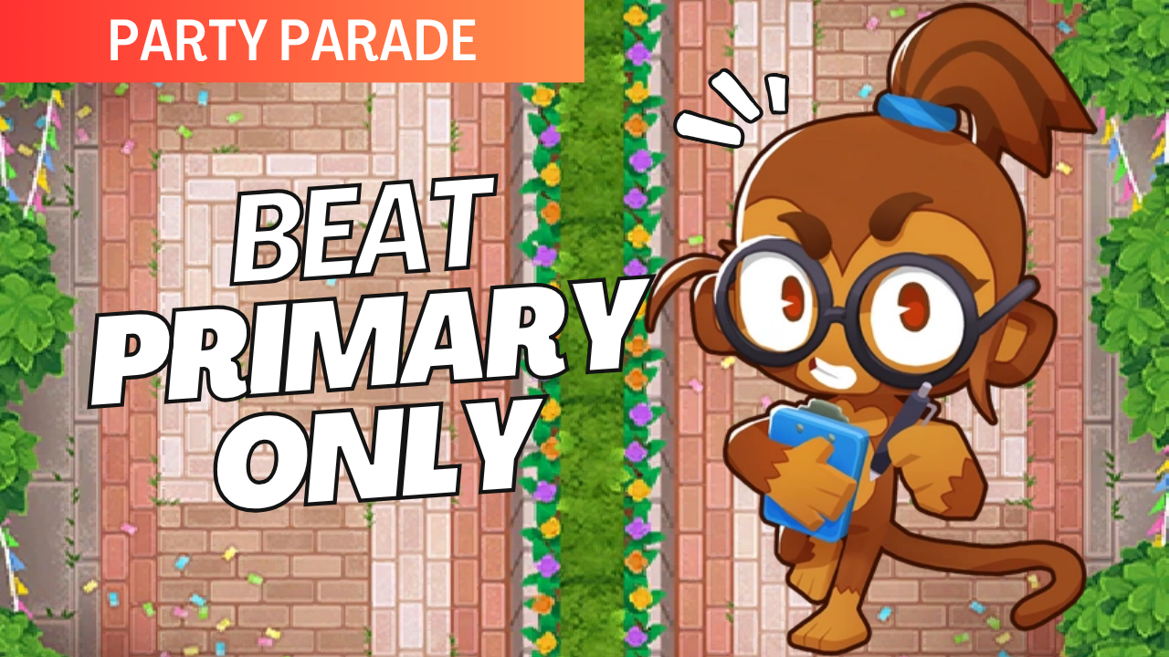 Primary Only on Party Parade made easy! Use this strong primary tower setup to control waves, optimize upgrades, and secure a clean win!