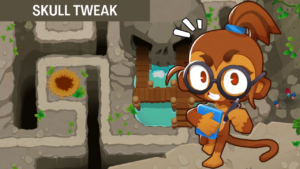 Comprehensive BTD6 strategies for Skull Tweak, including tower placements and winning tactics for all difficulties such as Hard, Impoppable, and CHIMPS.