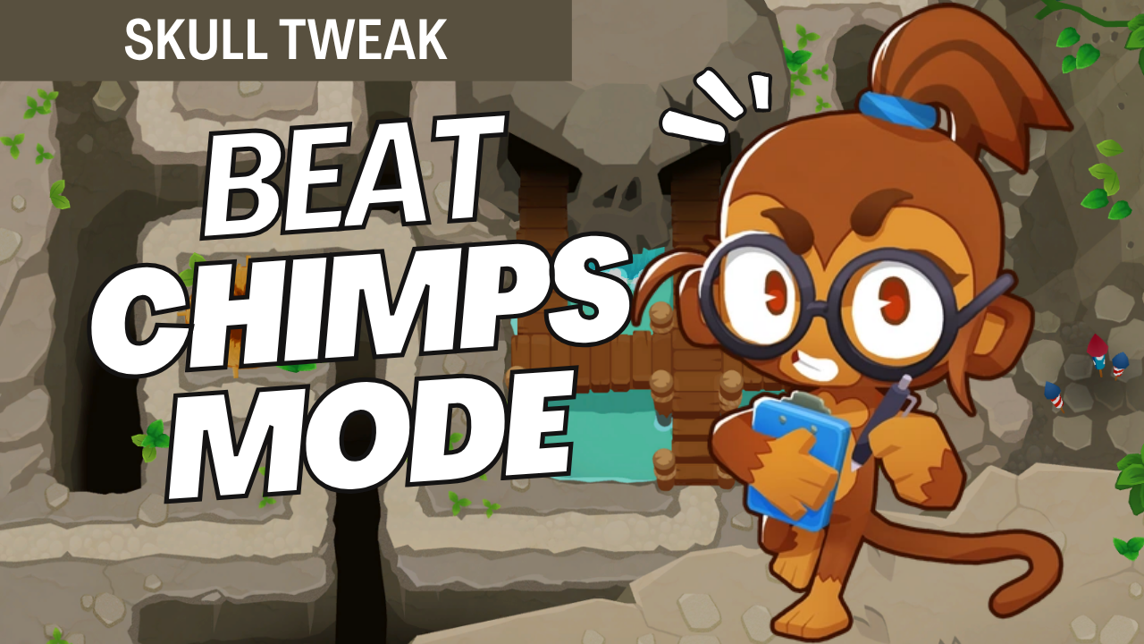 CHIMPS on Skull Tweak is extreme! Optimize every tower placement, manage the unique map layout, and secure a clean Black Border victory!