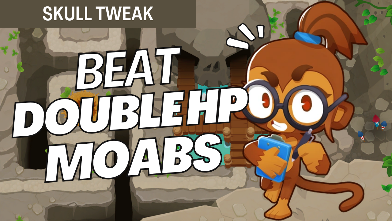 Double HP MOABs on Skull Tweak is brutal! Use powerful towers, smart placements, and massive DPS to destroy even the toughest MOAB-class bloons!