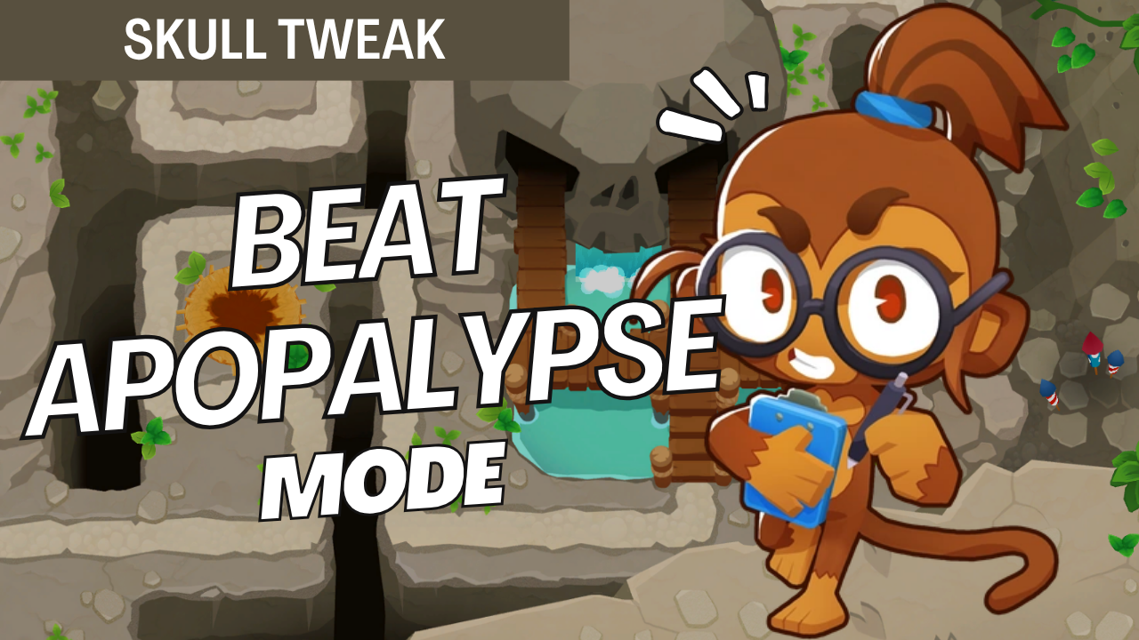 Apopalypse on Skull Tweak is nonstop chaos! Build a strong defense, survive continuous bloon waves, and dominate every round with this powerful strategy!
