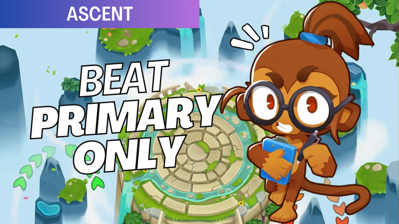 Beat Primary Only on Ascent! Take advantage of the map’s long paths with powerful Dart Monkeys, Boomerang Monkeys, and other Primary towers to build a strong defense.