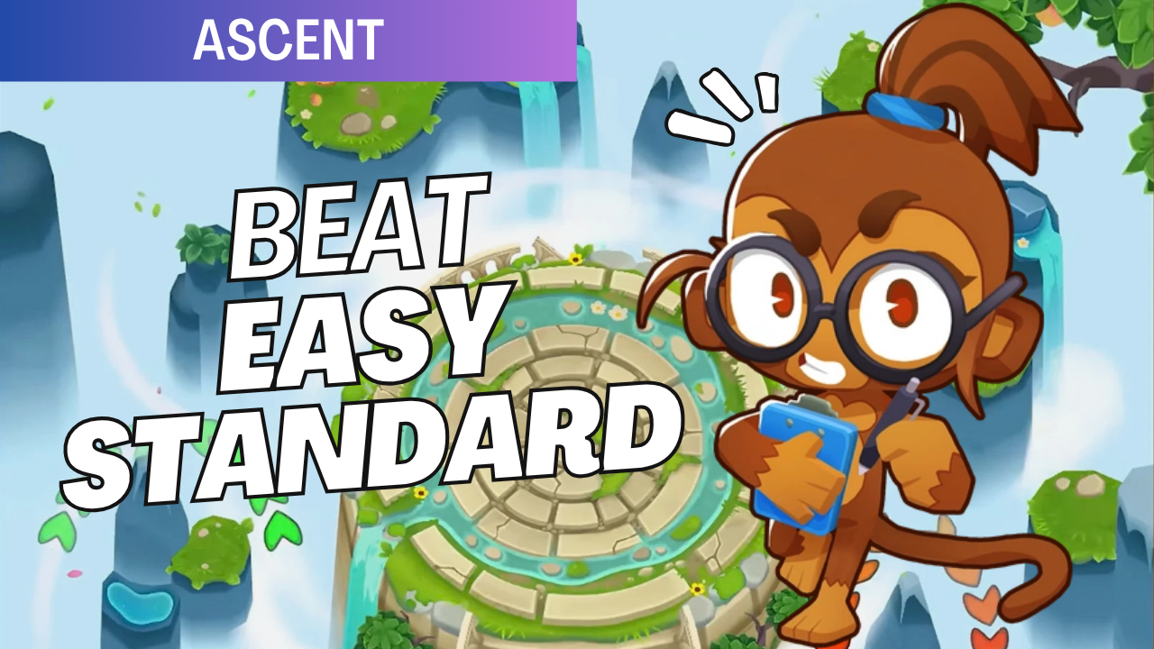Master Ascent on Easy Mode! Use the map’s extremely long paths and strong central placement spots to build an efficient defense and clear all 80 rounds with ease.