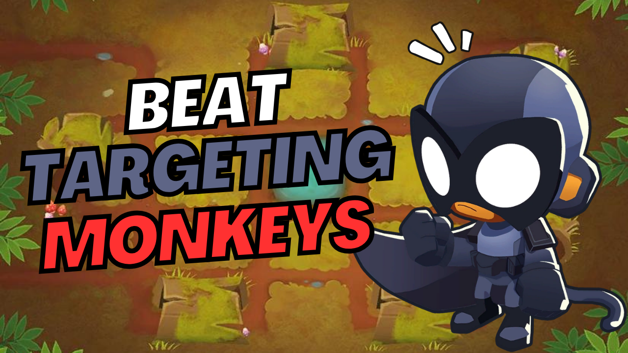 Complete the Targeting Monkeys Quest in BTD6 with manual aiming and a simple strategy for the faster-paced Rogue Roundset on Logs.