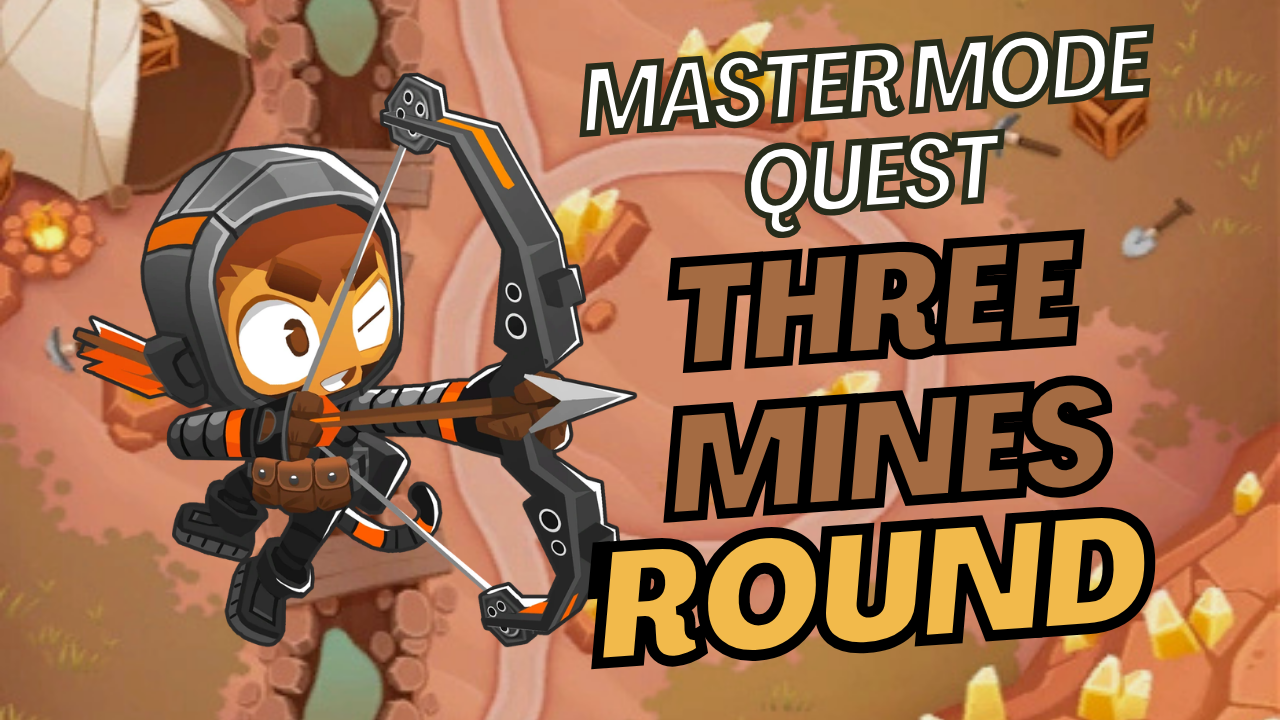 Complete Three Mines 'Round in BTD6 Mastery Mode. Learn how to handle stronger Bloons and use Bananite mining to earn extra cash.