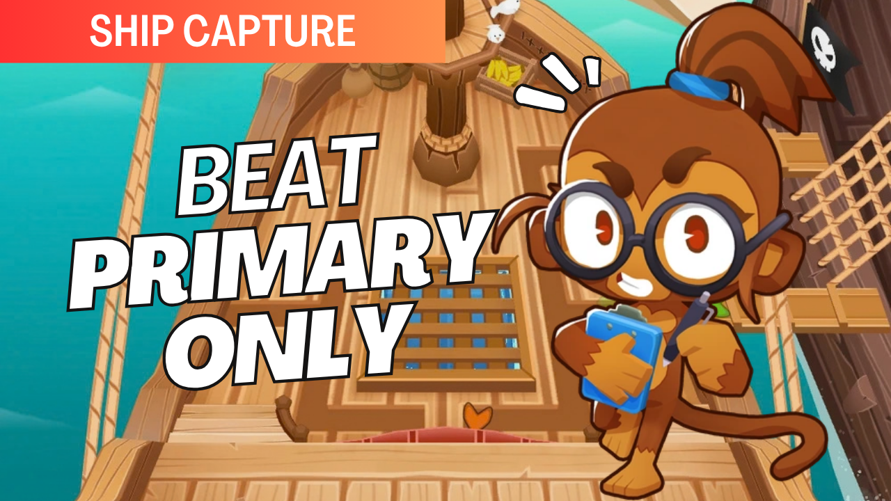 Beat Ship Capture on Easy Mode! Defend the ship from incoming Bloons, protect the Captain’s Quarters, and use smart tower placements to stop the pirate invasion and clear all 40 rounds.