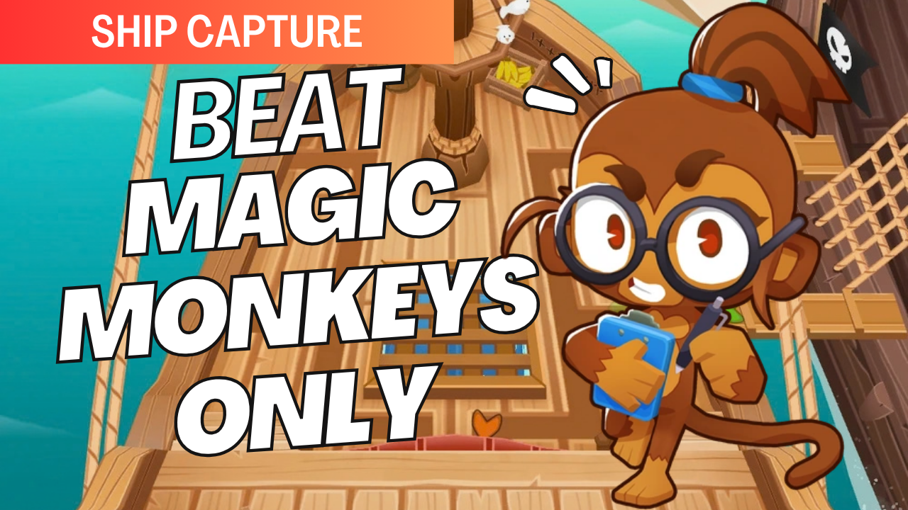 Beat Magic Monkeys Only on Ship Capture! Use powerful Wizards, Ninjas, Druids, Alchemists, Super Monkeys, and Mermonkeys to defend both sides of the ship and stop the Bloon invasion.